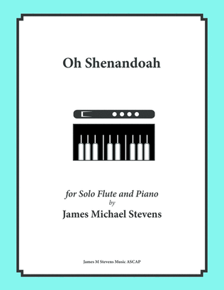 Book cover for Oh Shenandoah - Solo Flute & Piano