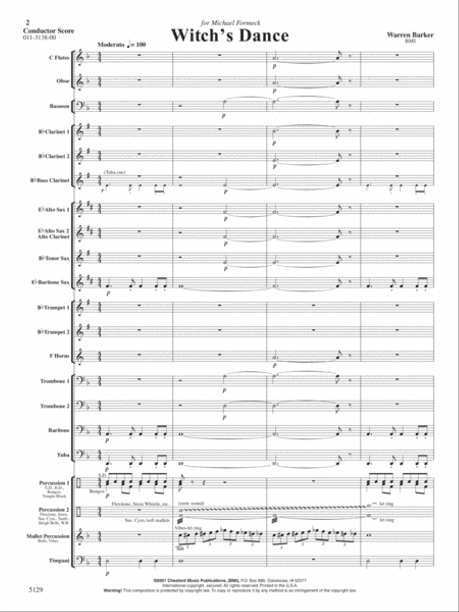Witch's Dance Concert Band scores gallery preview page 2