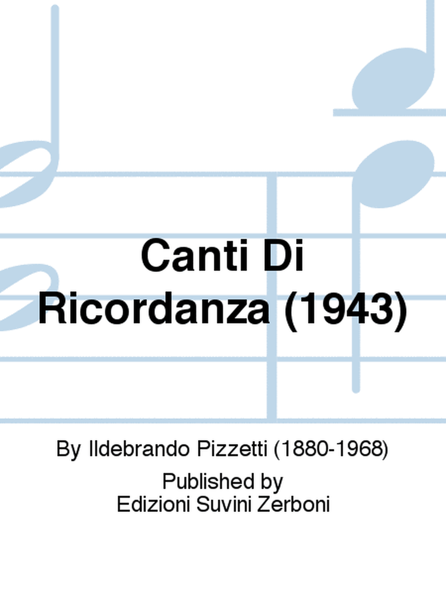 Canti Di Ricordanza (1943)