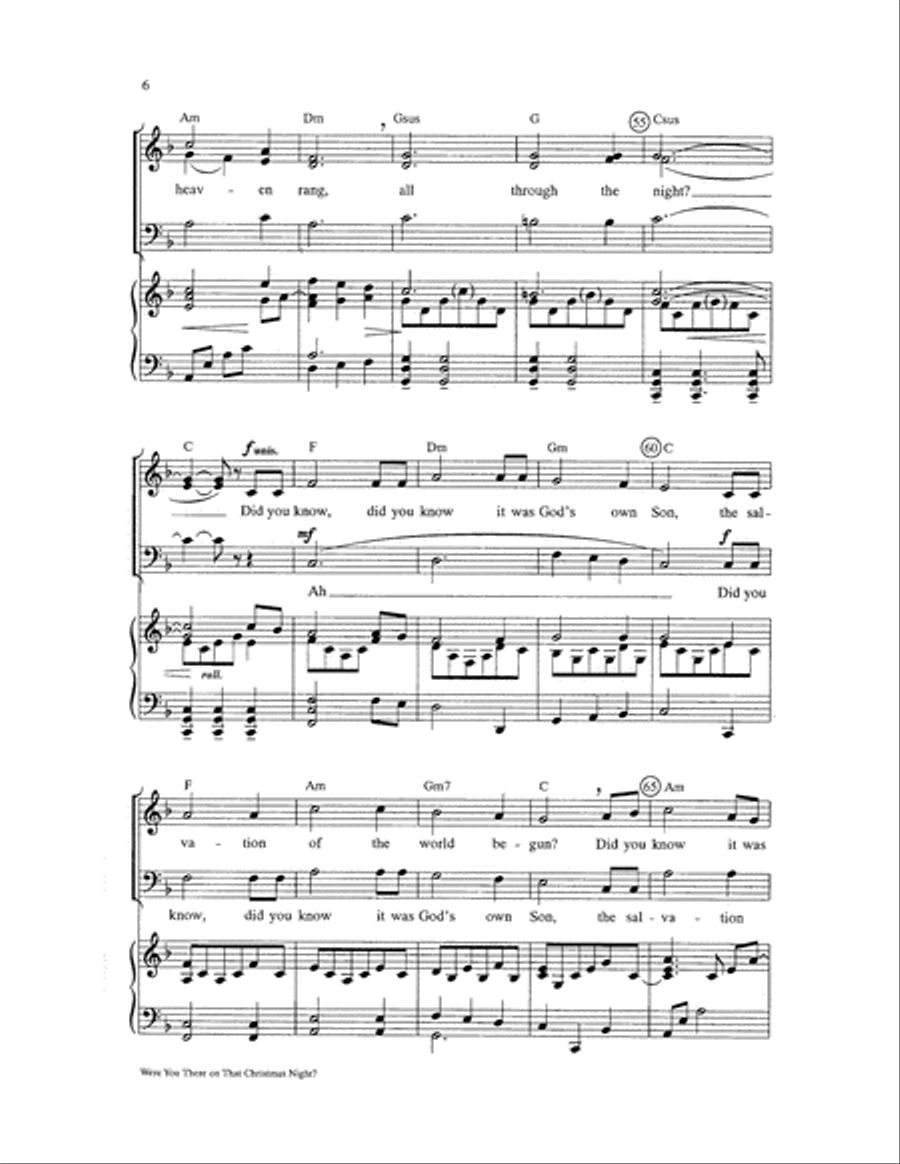 Were You There on That Christmas Night? Choir scores gallery preview page 5