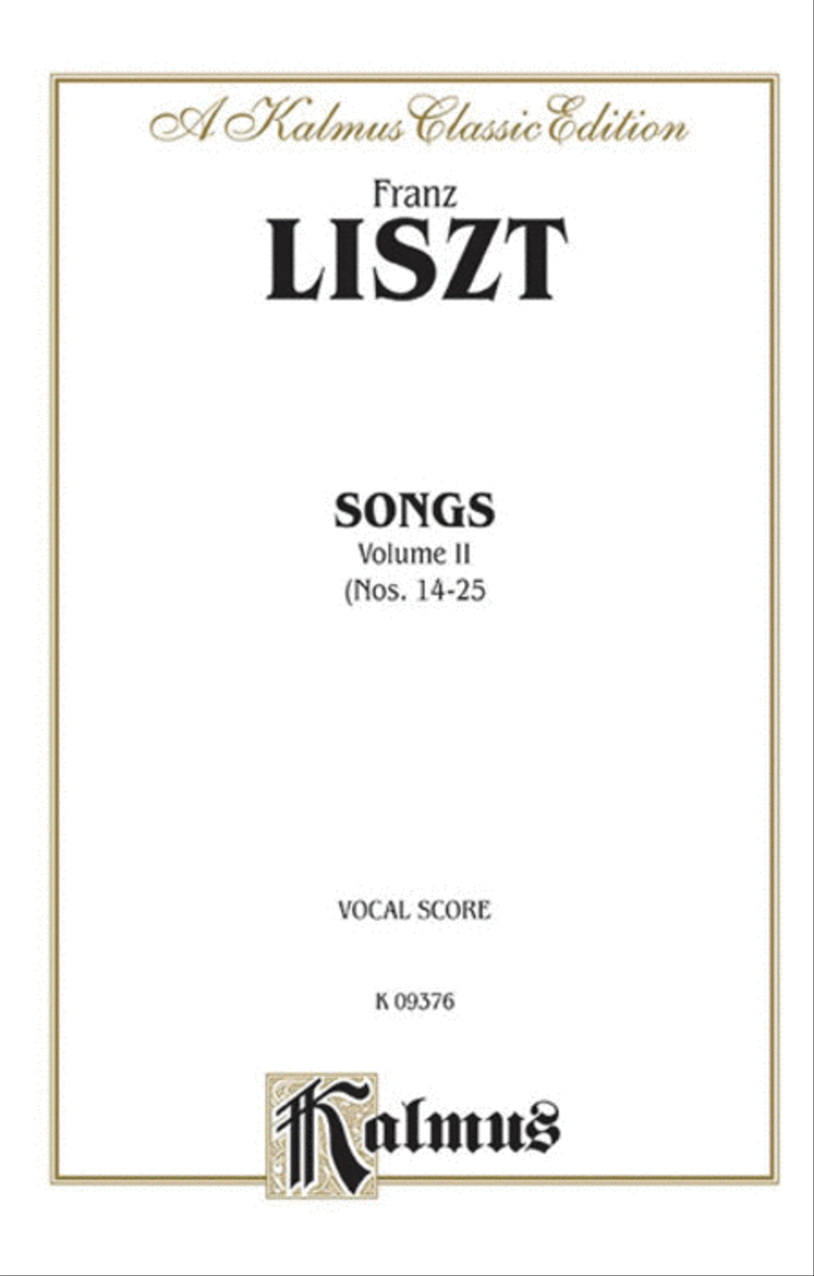 Songs, Volume 2 Voice scores gallery preview page 1