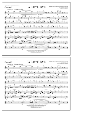 Bye Bye Bye (arr. Tom Wallace) - Clarinet 1