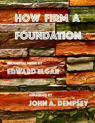 Book cover for How Firm a Foundation (Trumpet and Piano)
