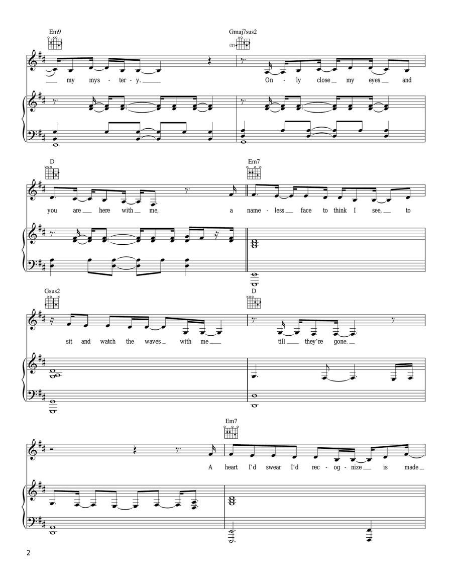 One Sweet Love One Sweet Love Piano, Vocal, Guitar scores gallery preview page 2