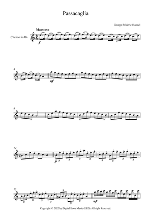 Passacaglia - George Frideric Handel (Clarinet)