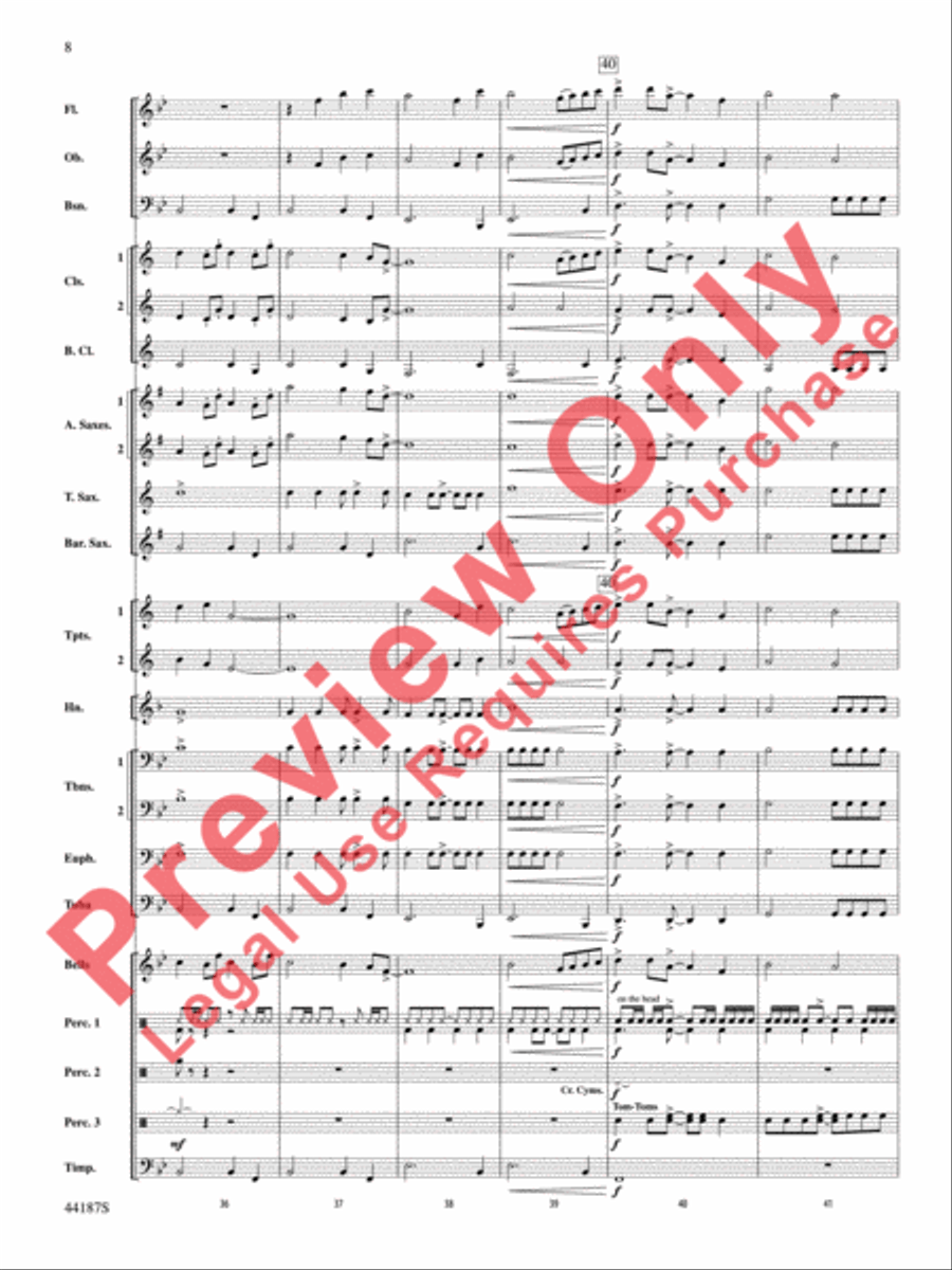 Zeeland Zeeland Concert Band scores gallery preview page 9
