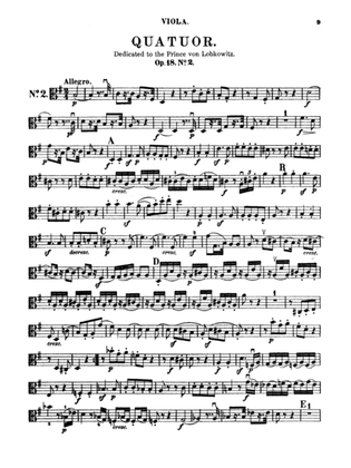 Book cover for Beethoven: String Quartet, Op. 18 No. 2