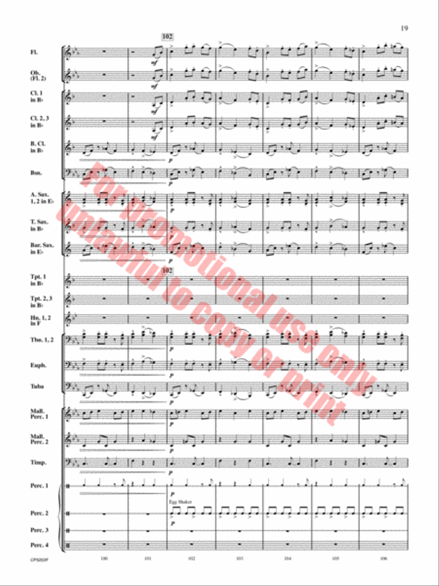 Brain Waves Concert Band scores gallery preview page 20