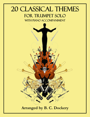 Book cover for 20 Classical Themes for Trumpet Solo with Piano Accompaniment