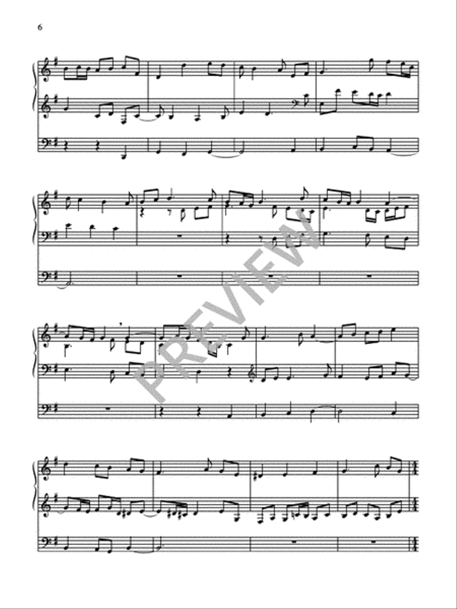 Four Chorale Preludes for Organ Organ Solo scores gallery preview page 8