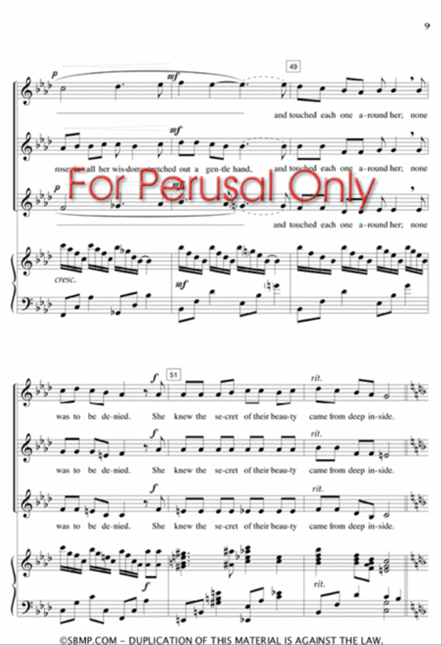 And Nature Smiled - SSA Octavo SSA scores gallery preview page 9