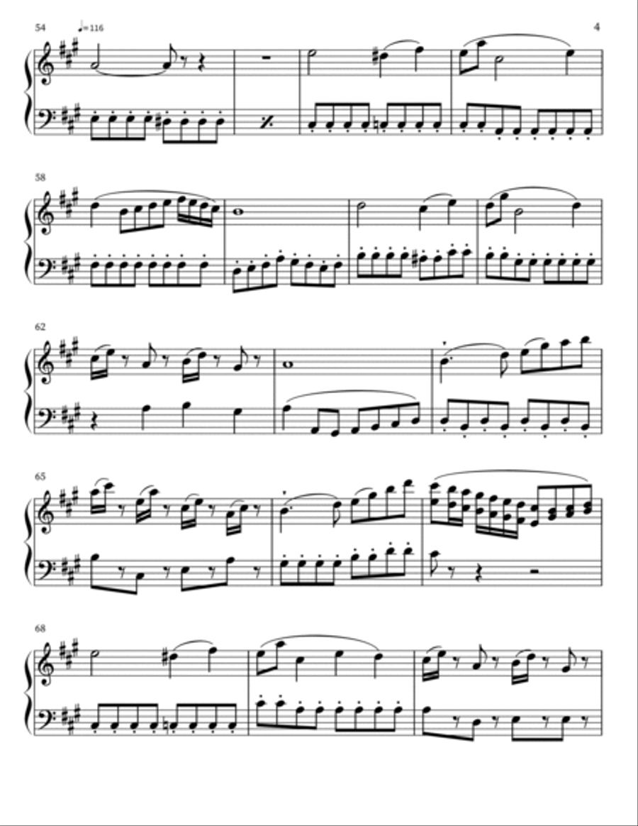 The Legend Of Sleepy Hollow Piano Solo scores gallery preview page 4