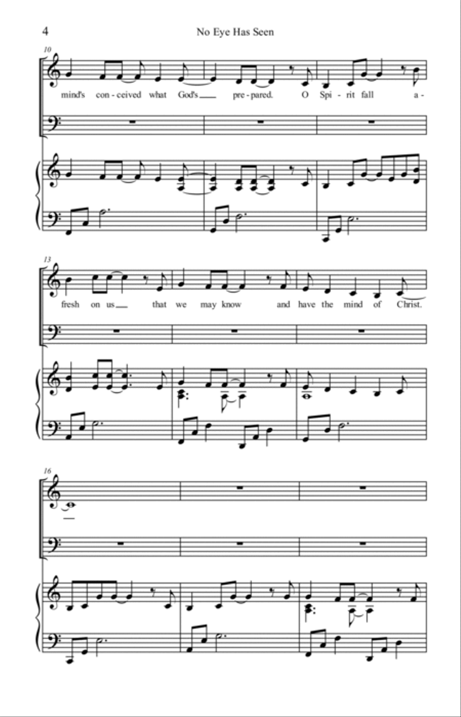 No Eye Has Seen (SAB, Full Orchestra) 3-Part scores gallery preview page 4