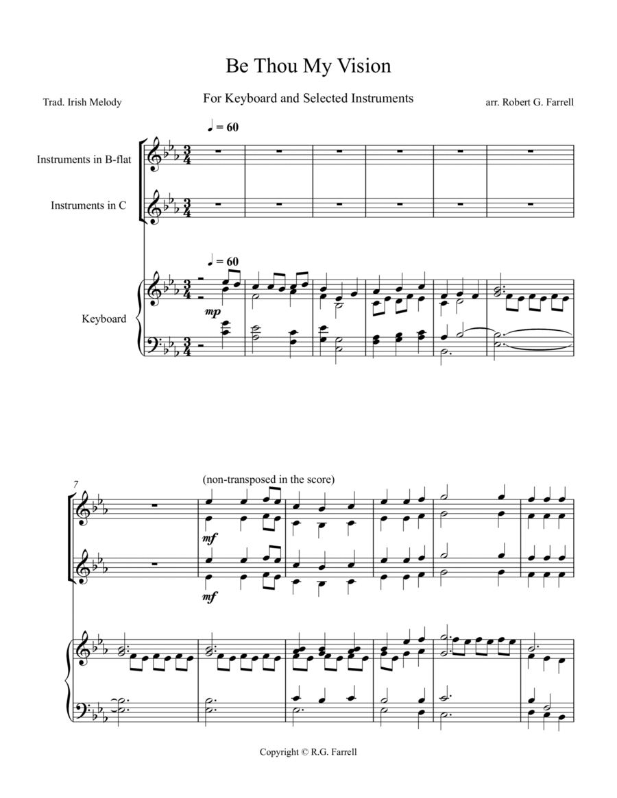 Be Thou My Vision Flute Duet scores gallery preview page 1