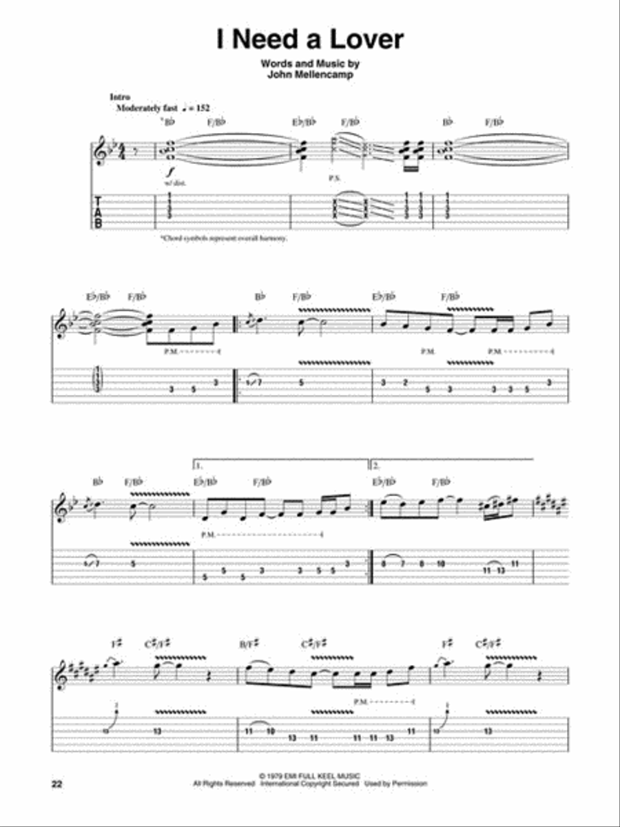 John Mellencamp Electric Guitar scores gallery preview page 5