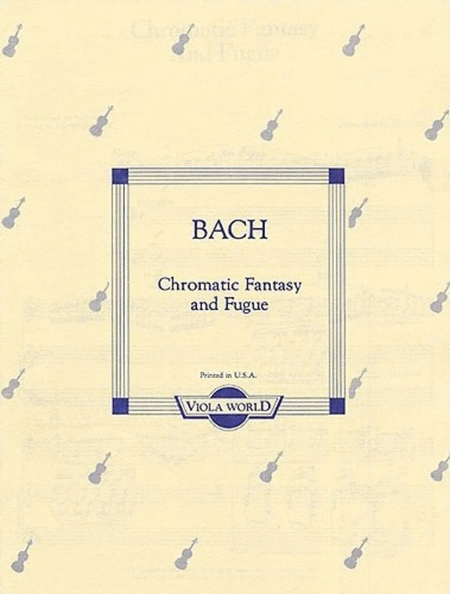 Bach - Chromatic Fantasy & Fugue Viola/Piano