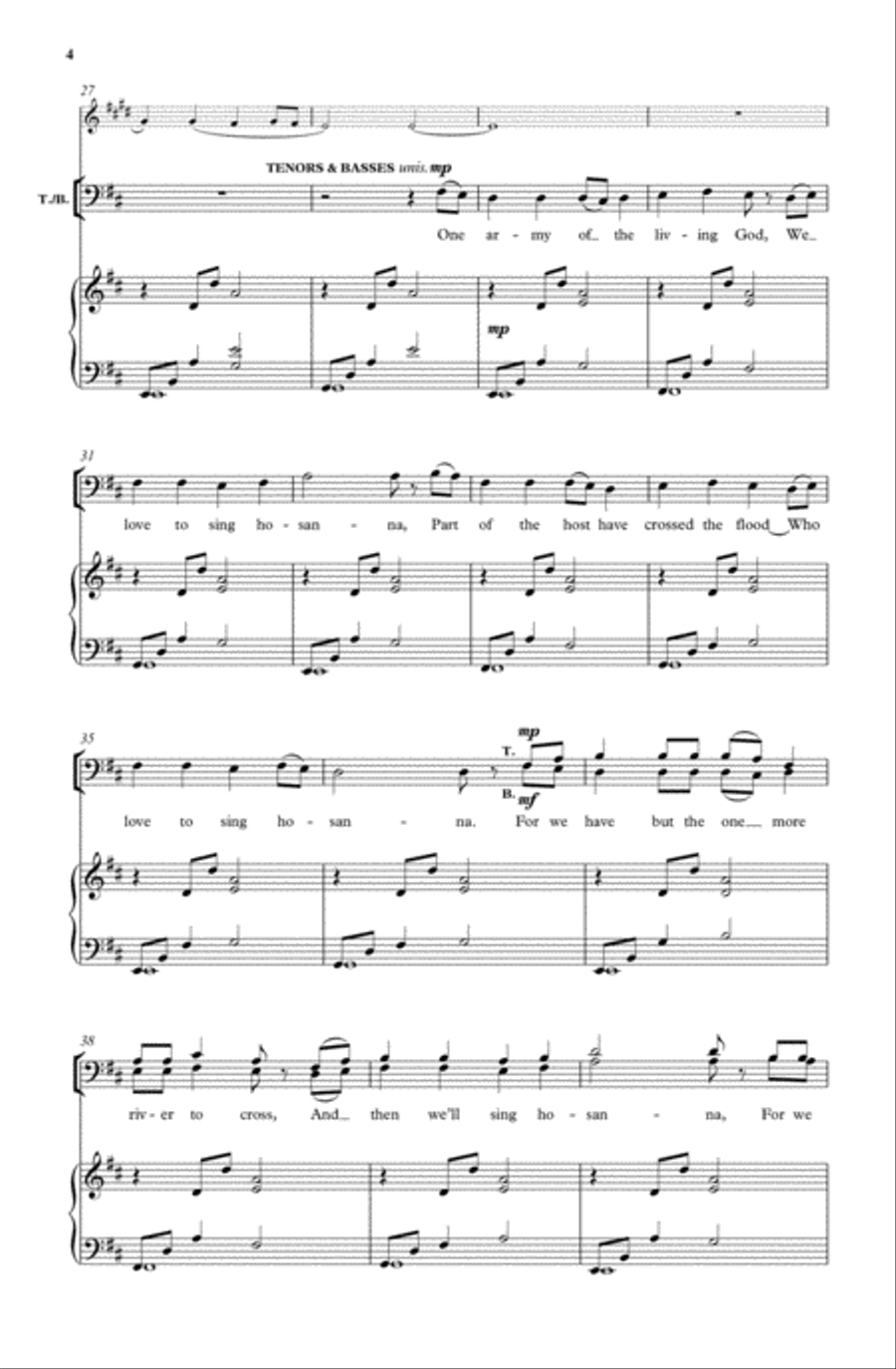 Then We'll Sing Hosanna Then We'll Sing Hosanna 4-Part scores gallery preview page 4