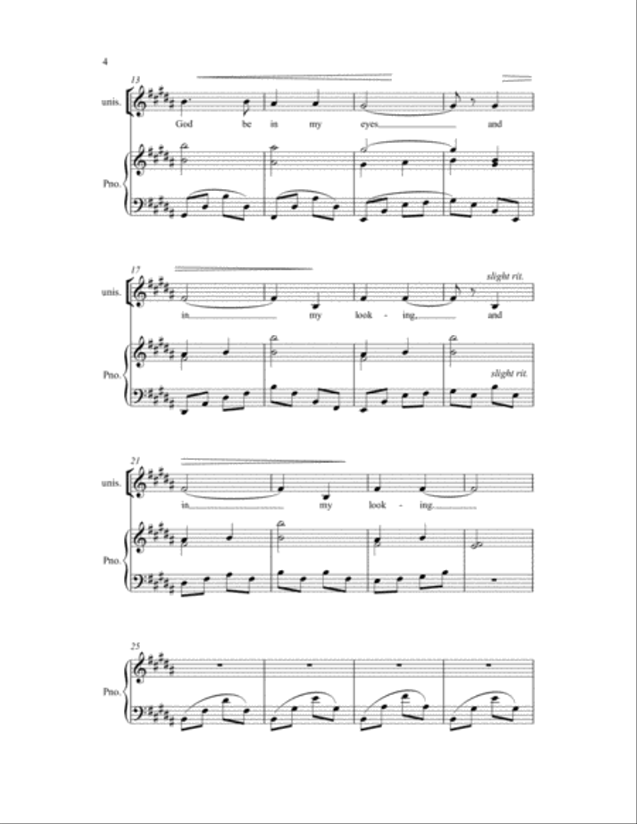 God Be In My Head SA scores gallery preview page 3