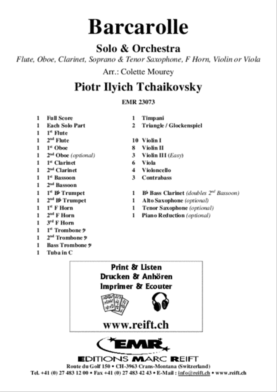 Barcarolle Orchestra scores gallery preview page 2