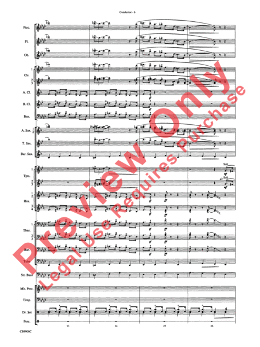 Swing's the Thing Concert Band scores gallery preview page 9