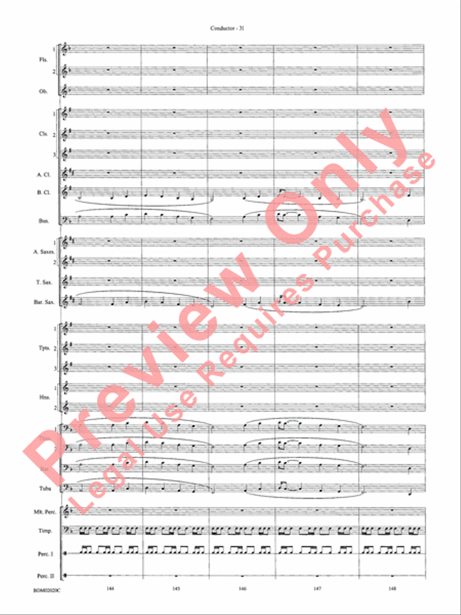 Prairiesong Concert Band scores gallery preview page 34