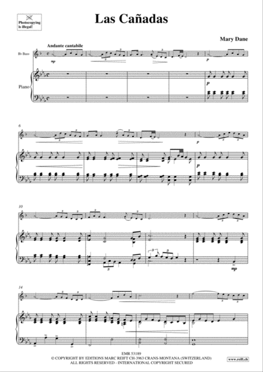 Las Canadas Piano Accompaniment scores gallery preview page 3