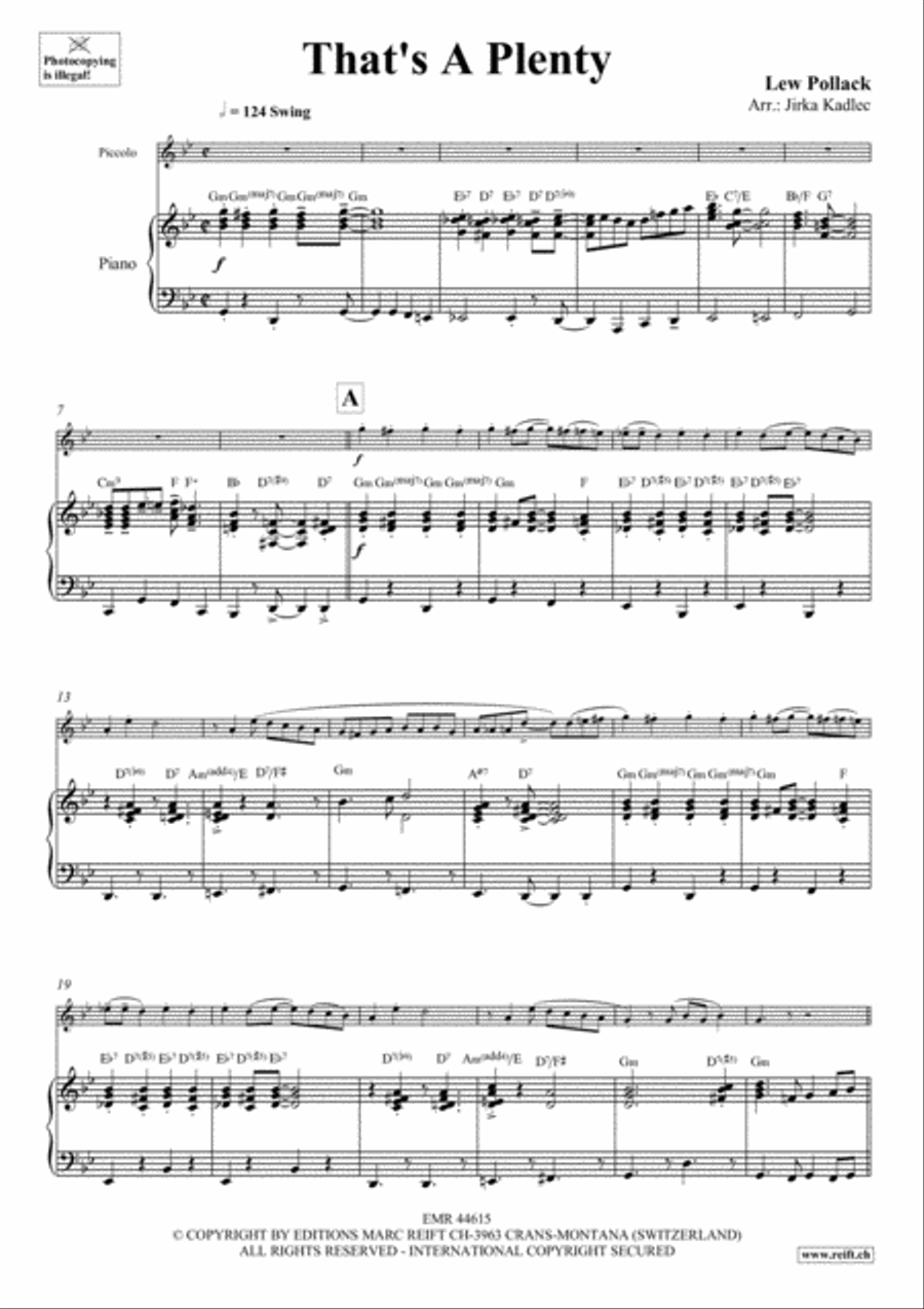 That's A Plenty That's A Plenty Piccolo scores gallery preview page 4