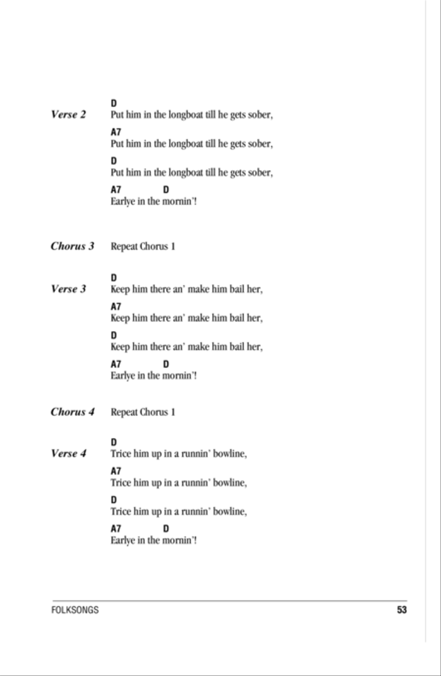 What Shall We Do With The Drunken Sailor Easy Guitar scores gallery preview page 2