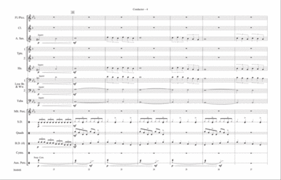 Detroit Rock City: Score Marching Band scores gallery preview page 4