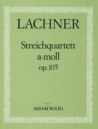 Book cover for String Quartet A minor op. 105