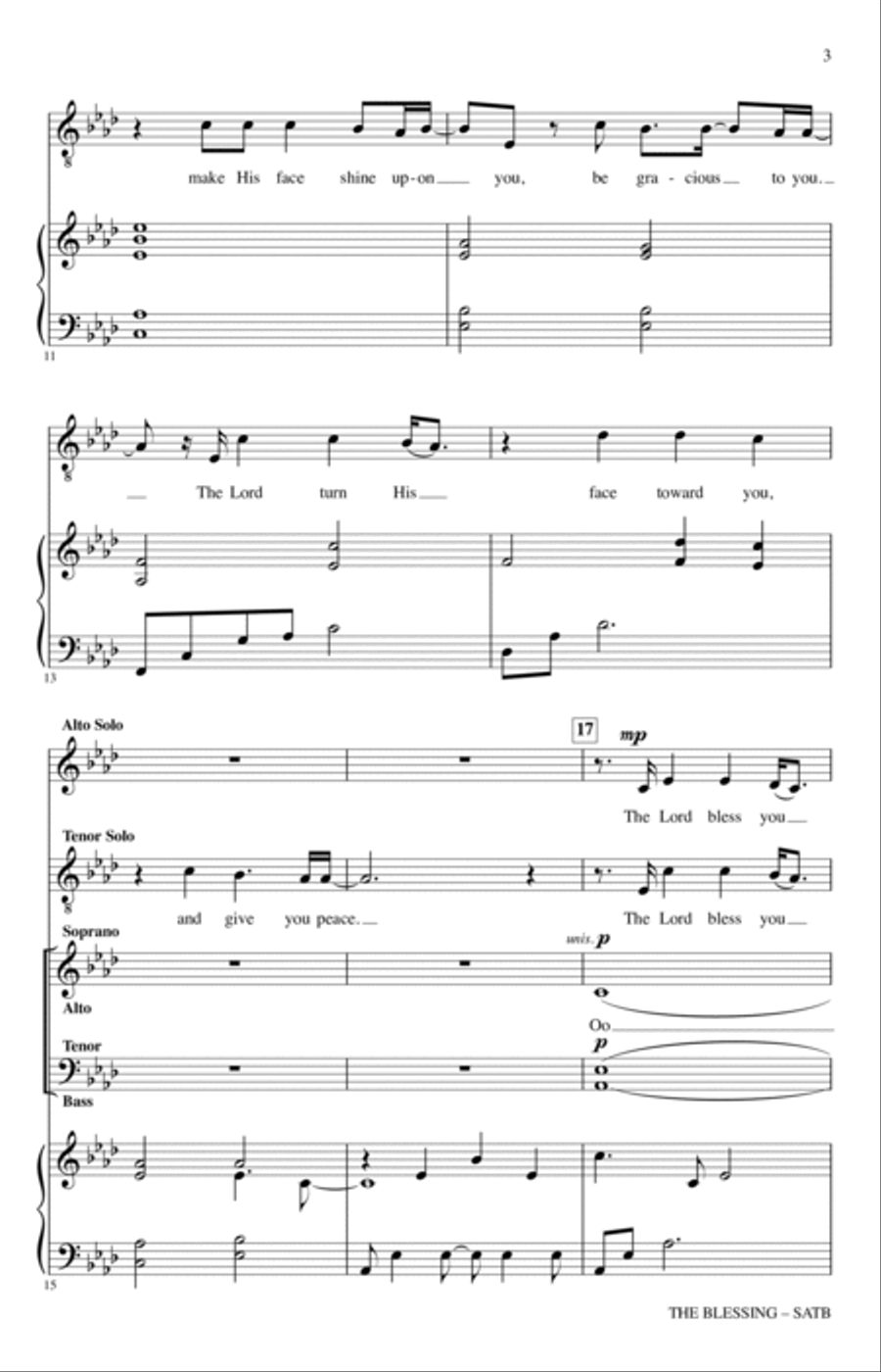The Blessing (arr. Heather Sorenson) 4-Part scores gallery preview page 2