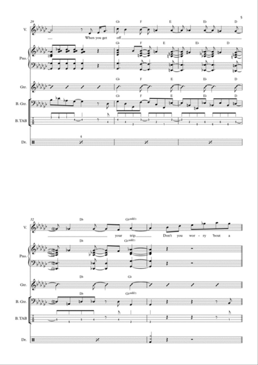 Don't You Worry 'bout A Thing Voice scores gallery preview page 5