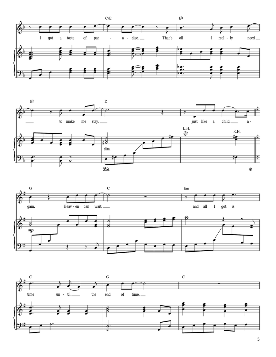 Heaven Can Wait Acoustic Guitar scores gallery preview page 5