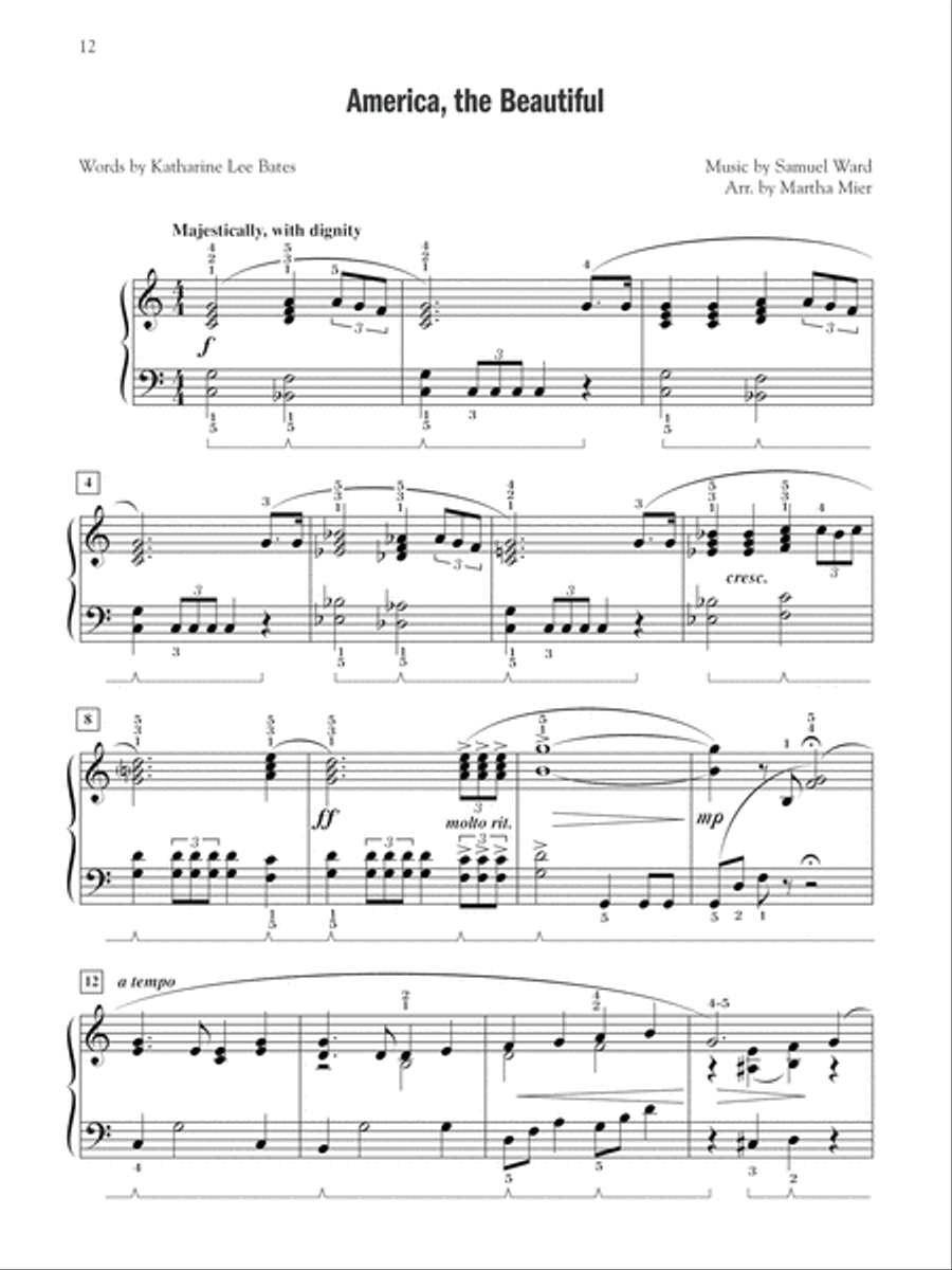 A Star Spangled Celebration Piano Solo scores gallery preview page 6