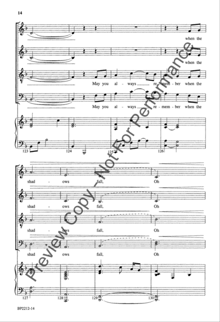 You Do Not Walk Alone 4-Part scores gallery preview page 14