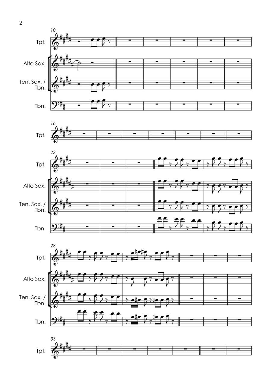 Iron Lion Zion Tenor Saxophone scores gallery preview page 6