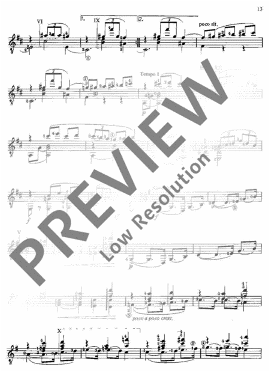 4 Dances Classical Guitar scores gallery preview page 14