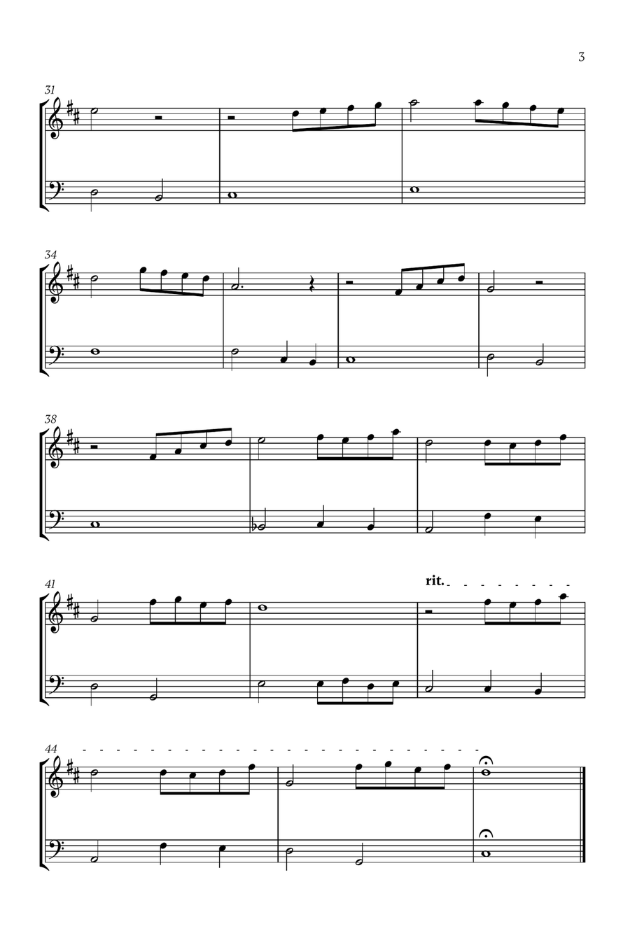 Beauty And The Beast Beauty And The Beast Woodwind Duet scores gallery preview page 3