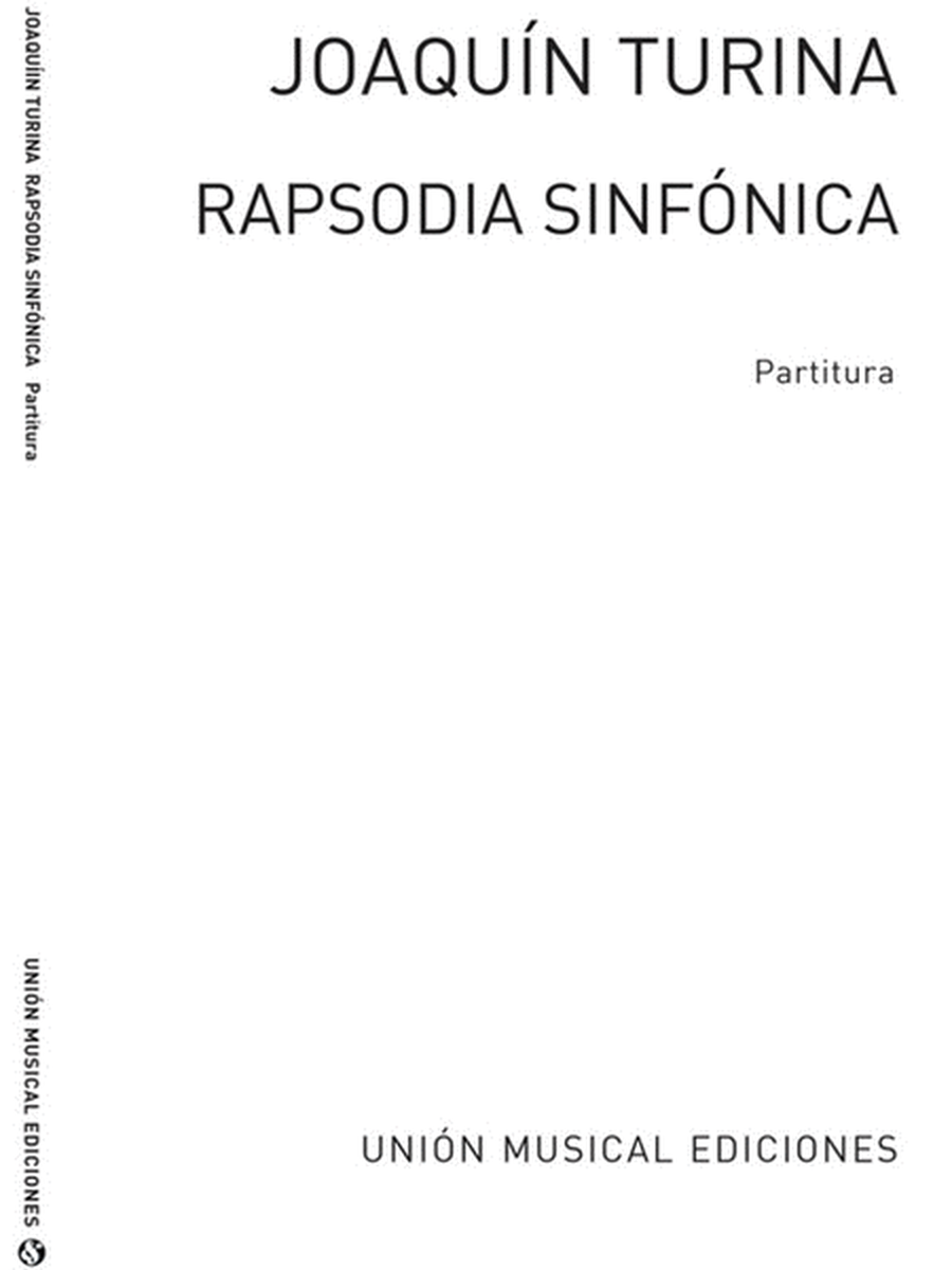 Turina Rapsodia Sinfonica Full Score