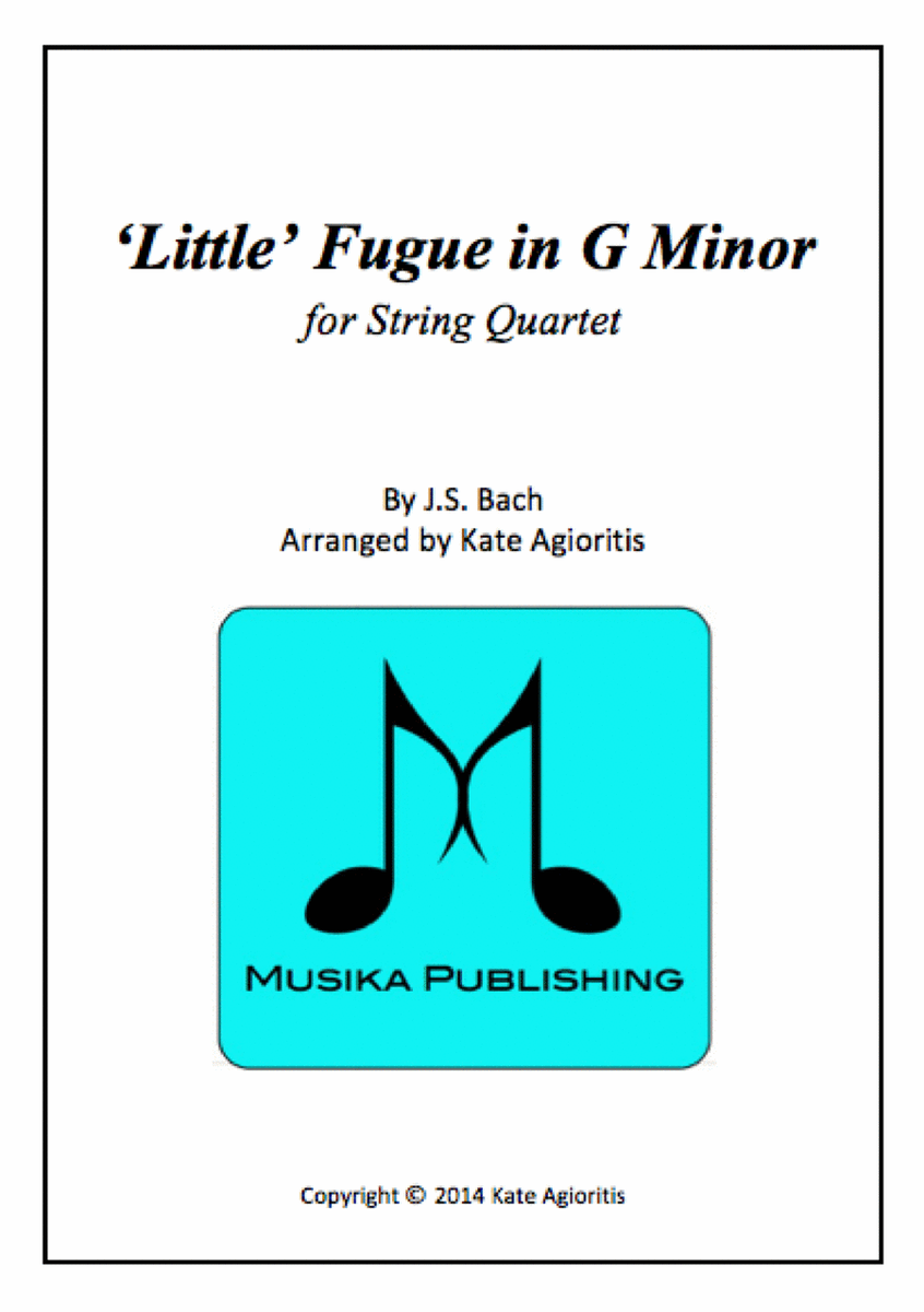 'Little' Fugue in G Minor - For String Quartet image number null