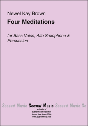 Book cover for Four Meditations