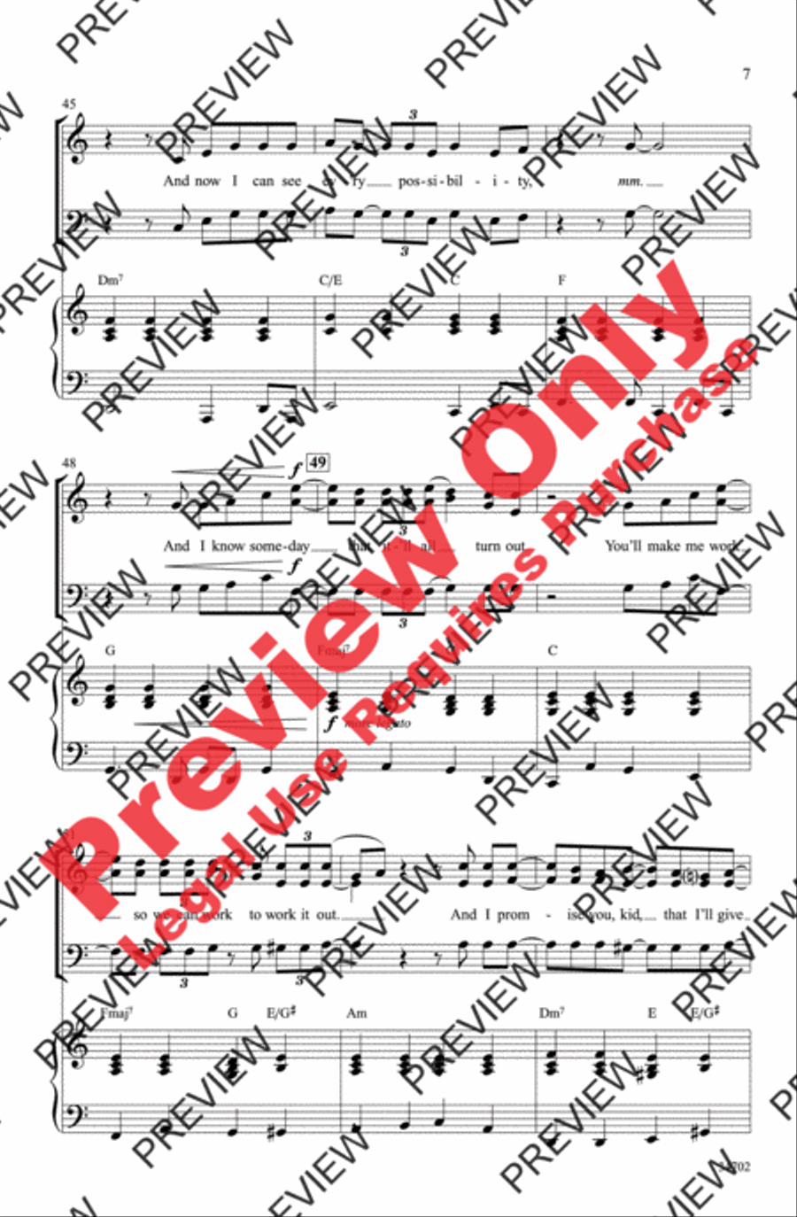 Haven't Met You Yet 3-Part scores gallery preview page 7