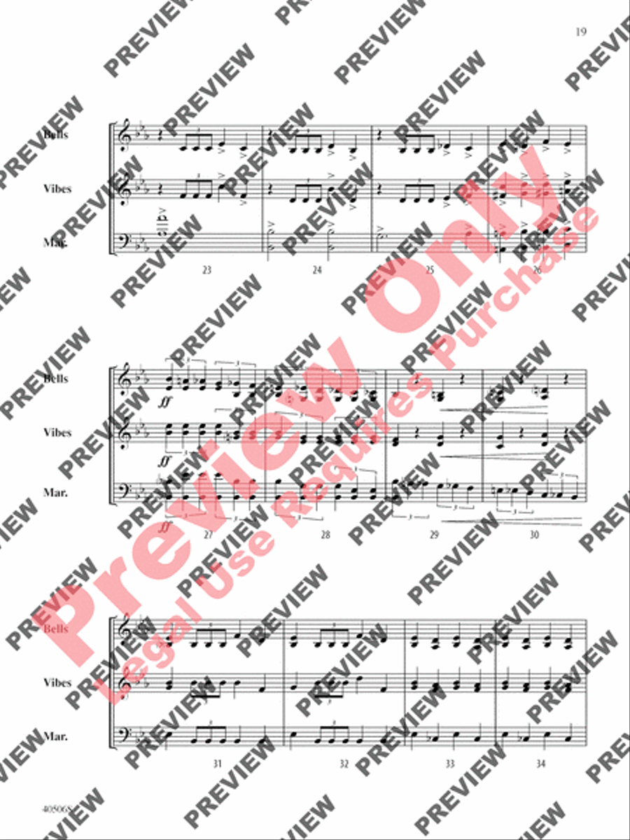 Classic Mallet Trios -- Tchaikovsky Small Ensemble scores gallery preview page 40