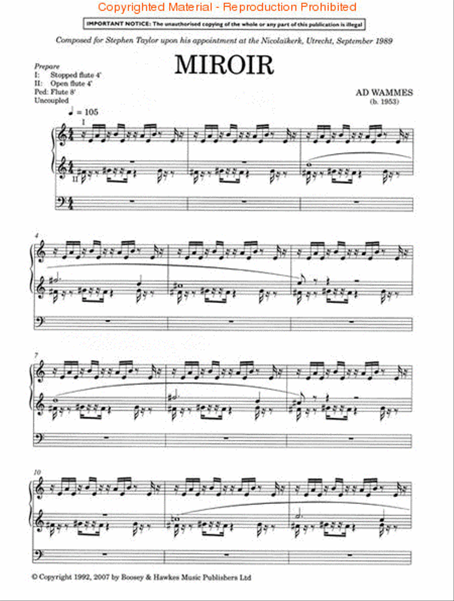 Miroir Miroir Organ scores gallery preview page 2