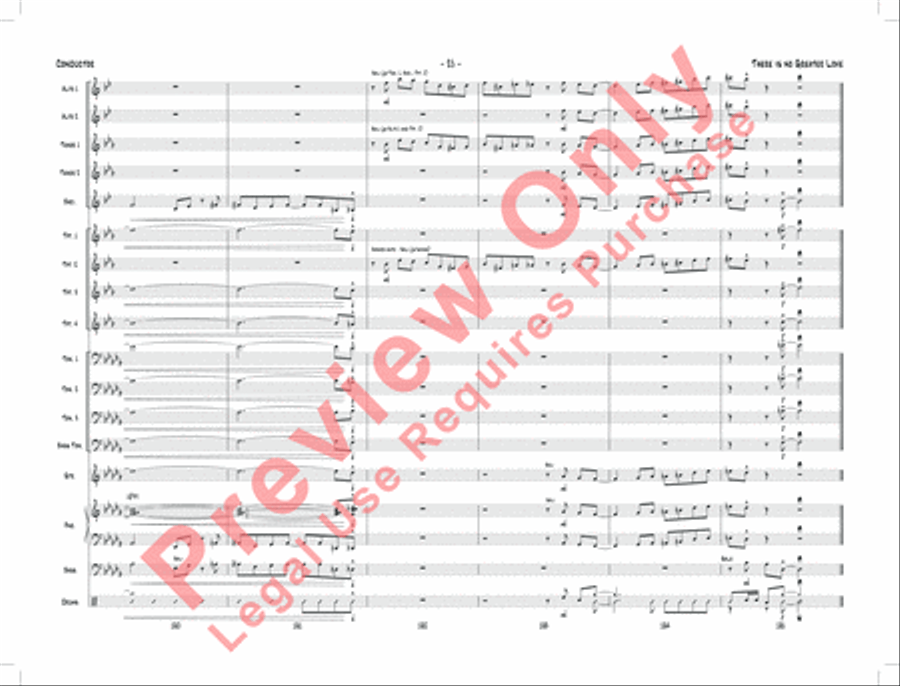 There Is No Greater Love Jazz Ensemble scores gallery preview page 28