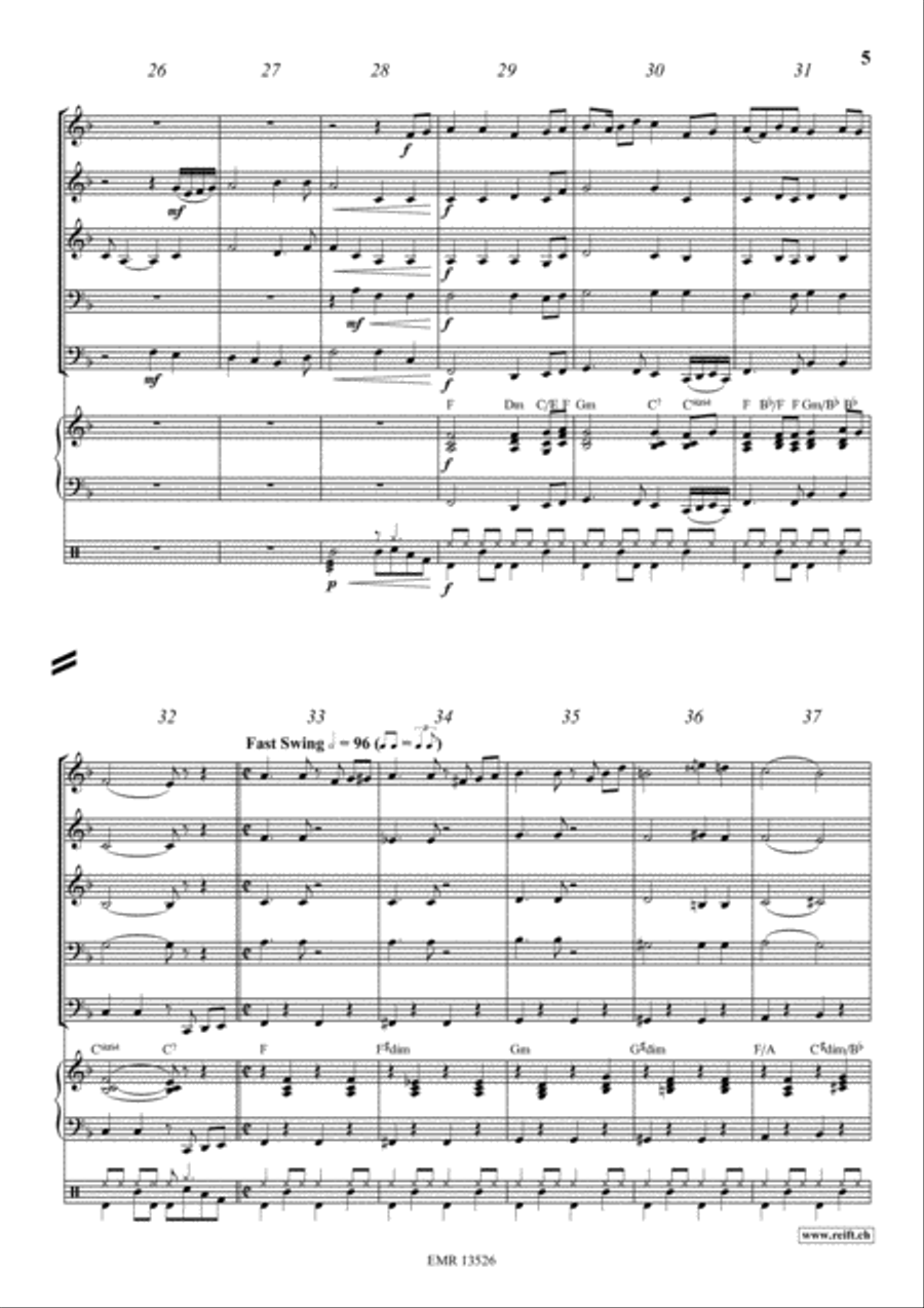 My Old Kentucky Home Woodwind Quintet scores gallery preview page 5