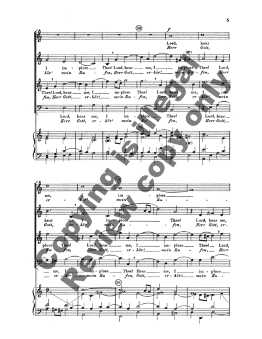 Out of the Depths I Cry to Thee (Aus tiefer Not) 4-Part scores gallery preview page 8