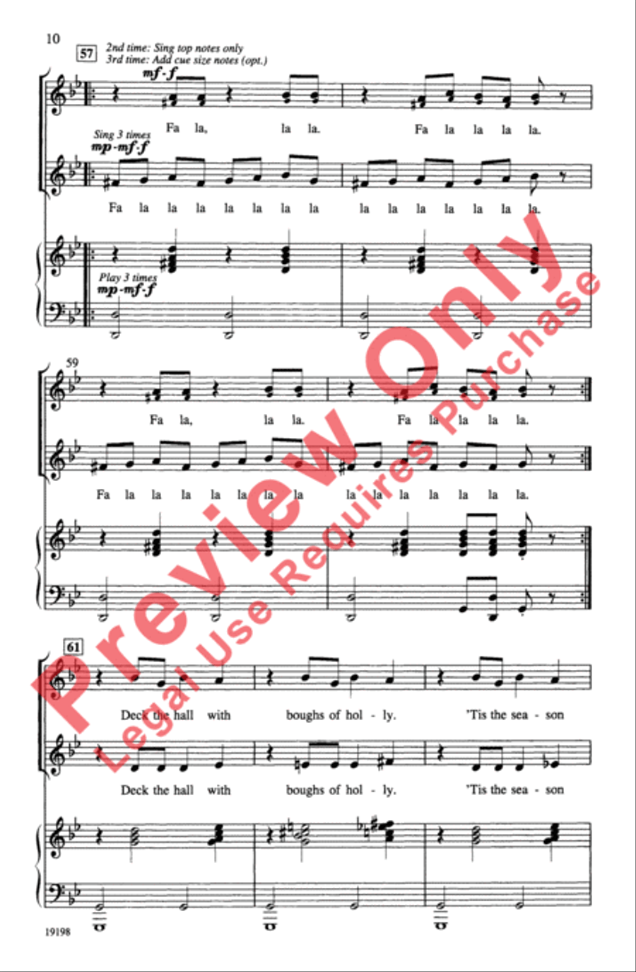 Deck the Nutcracker Hall 2-Part scores gallery preview page 19