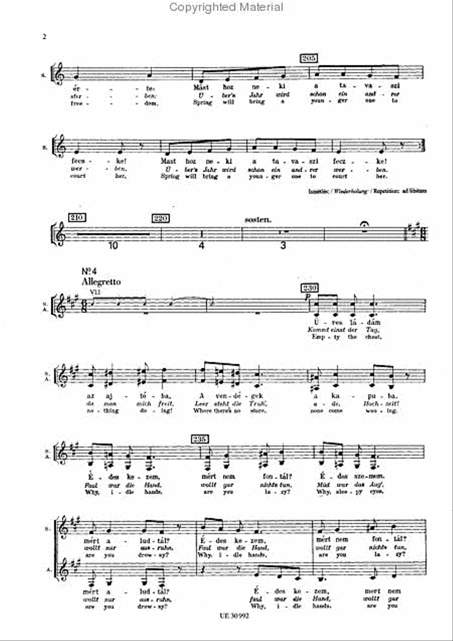 Spinnstube, Choral Score Choir scores gallery preview page 3
