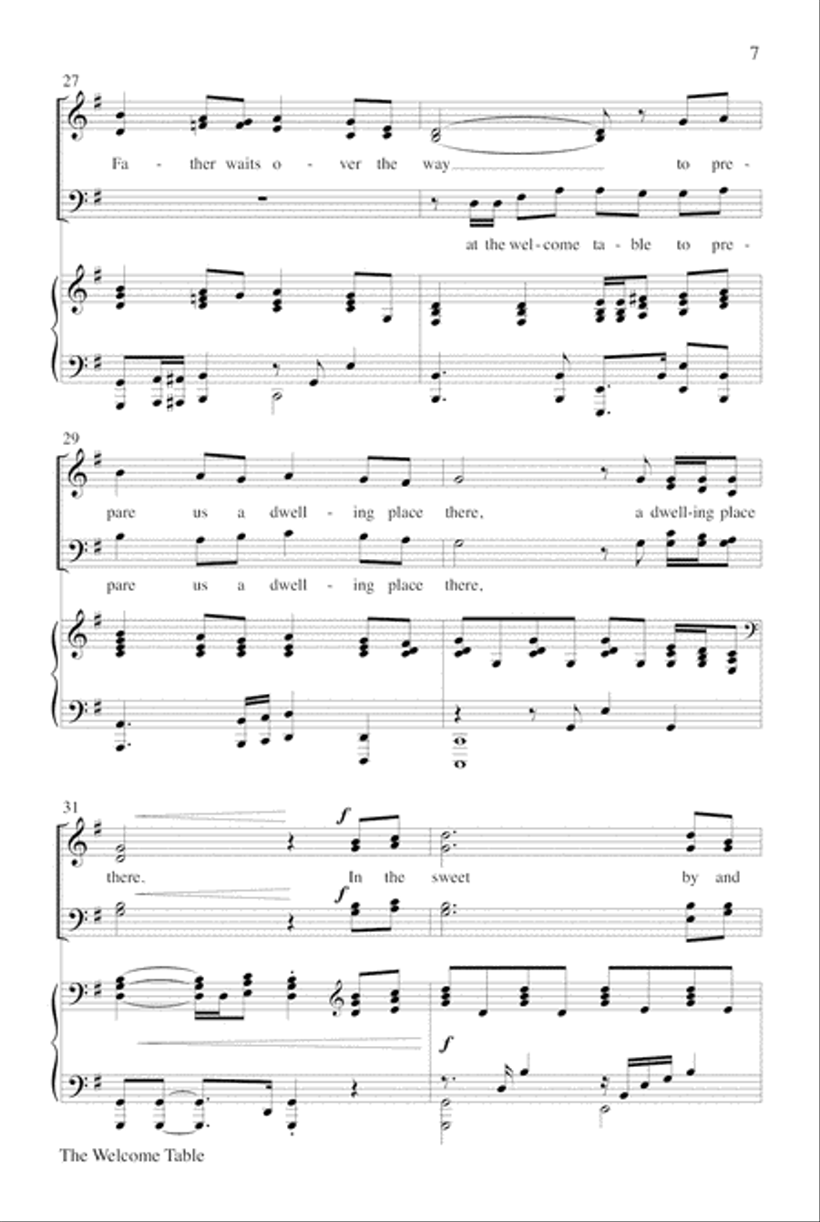 The Welcome Table Choir scores gallery preview page 7
